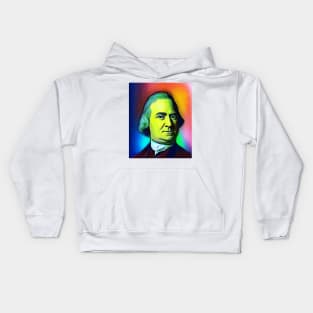 Samuel Adams Colourful Portrait | Samuel Adams Artwork 7 Kids Hoodie